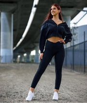 V-Shape Waist Side Pocket Leggings